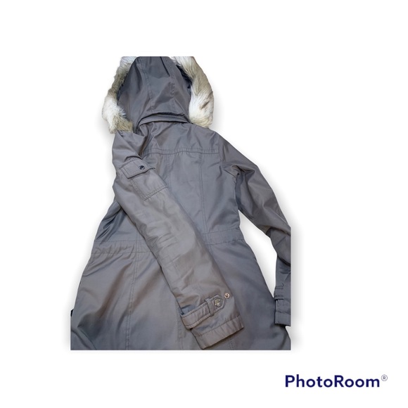 Laundry by Shelli Segal Parka Jacket w/Removable Faux Fur Hood Sz XS Like New - Picture 5 of 10